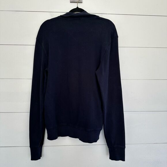 Burberry Men’s Large Navy Blue Half Zip Pullover - Picture 5 of 6
